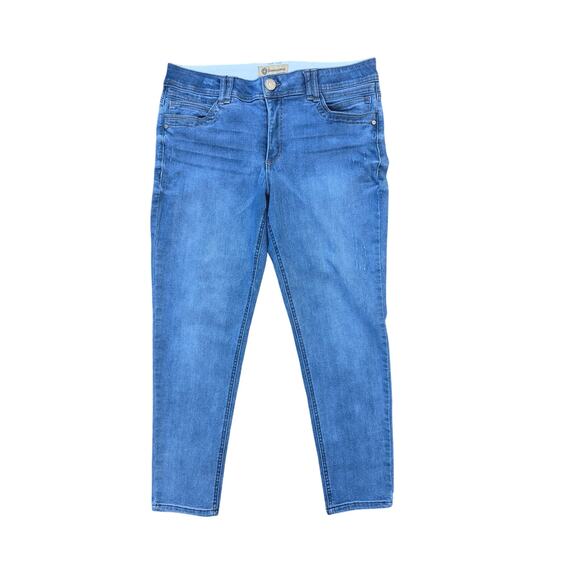 Democracy "Ab Technology" Jeans 14 Womens Plus Size Skinny Leg Mid Rise - Picture 1 of 5